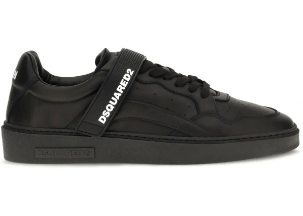 Sneakers DSQUARED2 negri din piele