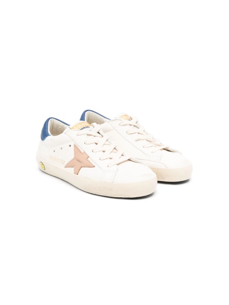 Sneakers Golden Goose albi din piele