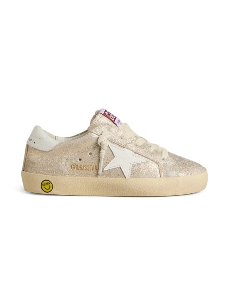 Sneakers Golden Goose star aurii din piele