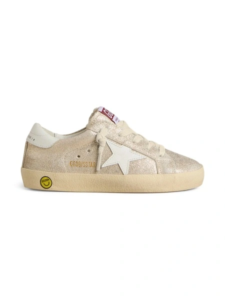 Sneakers Golden Goose star aurii din piele