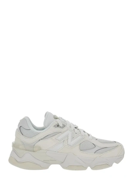 Sneakers Gray Low-top Sneakers with Logo Patch on the Side and Perforated Design in Fabric Boy