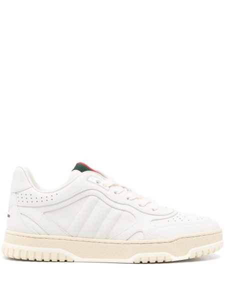 Sneakers Gucci albi din piele
