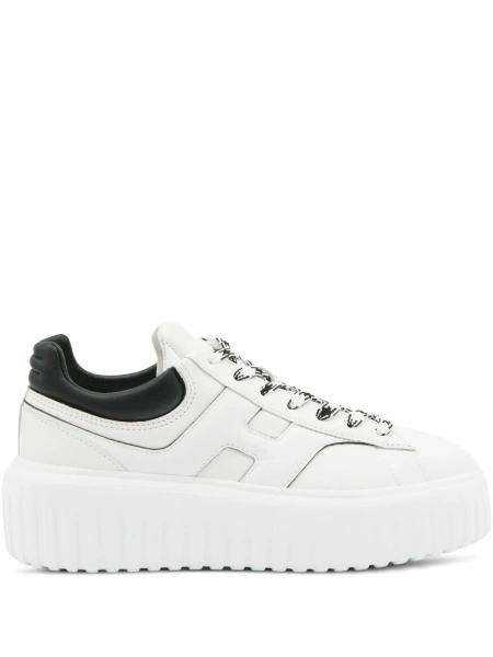 Sneakers Hogan albi din piele