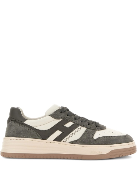 Sneakers Hogan gri din piele