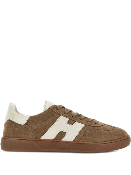 Sneakers Hogan maro din piele intoarsa