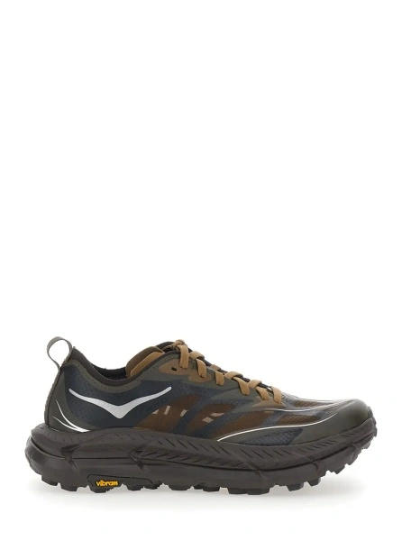 Sneakers Hoka One One maro din material textil