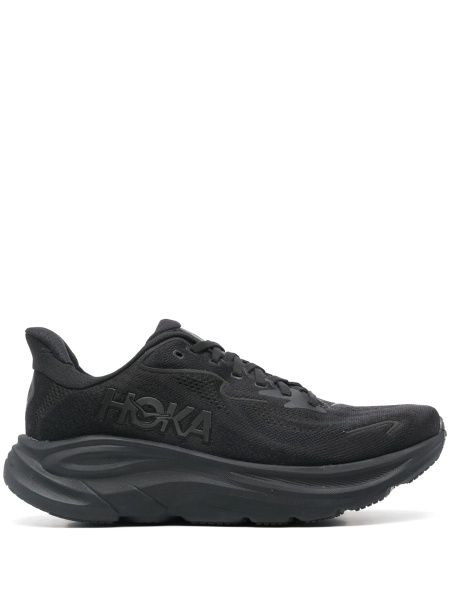 Sneakers Hoka One One negri din material textil