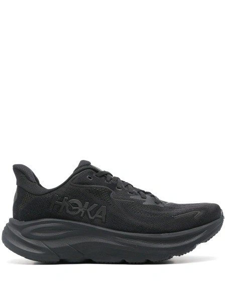 Sneakers Hoka One One negri din material textil
