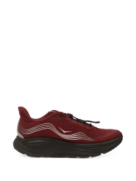 Sneakers Hoka One One rosii din material textil