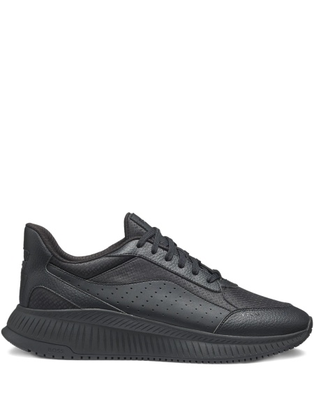 Sneakers Hugo Boss negri din poliamida si poliester reciclat
