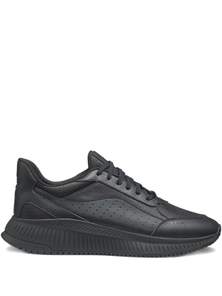 Sneakers Hugo Boss negri din poliamida si poliester reciclat
