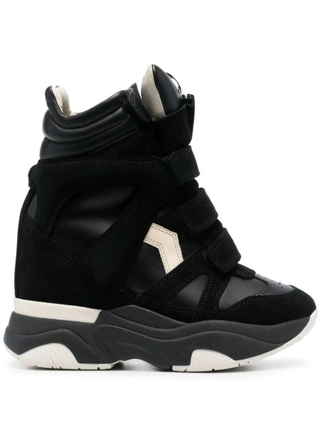 Sneakers Isabel Marant negri din piele