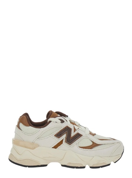Sneakers Kids Lifestyle BREAKFAST TEA and ANGORA Leather and Tech Fabric Beige Shoes for Girl
