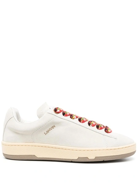 Sneakers Lanvin albi din piele