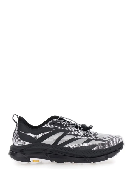 Sneakers 'Mafate Speed 4 Lite' Black Low Top Sneakers with Mesh Panels in Tech Fabric Unisex