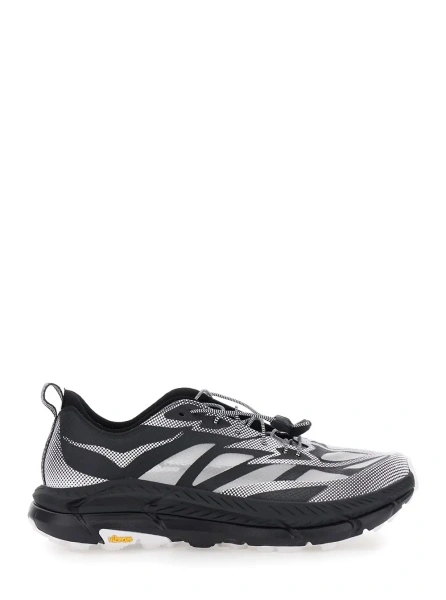 Sneakers 'Mafate Speed 4 Lite' Black Low Top Sneakers with Mesh Panels in Tech Fabric Unisex