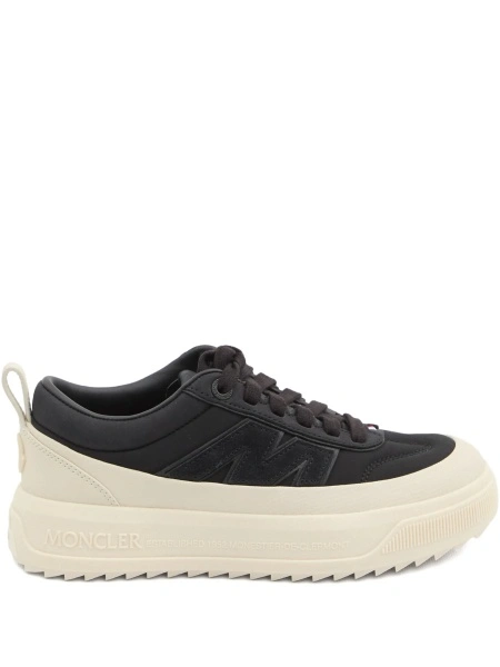 Sneakers Moncler negri din cauciuc si poliamida