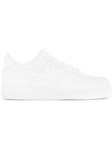 Sneakers Nike air force 1 albi din polyester si piele
