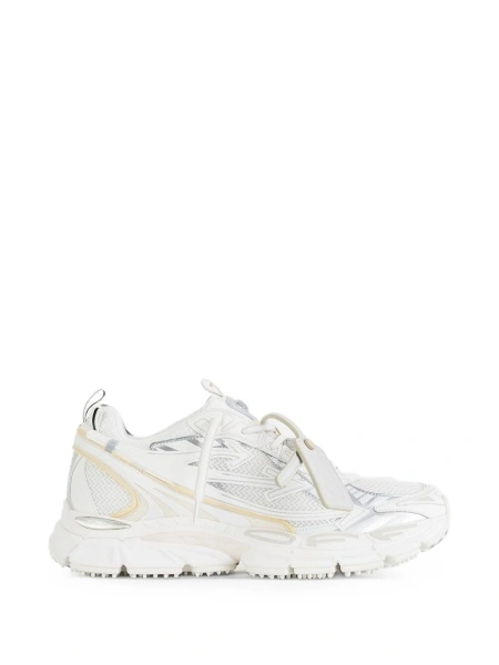 Sneakers Off-White albi din poliester si poliuretan
