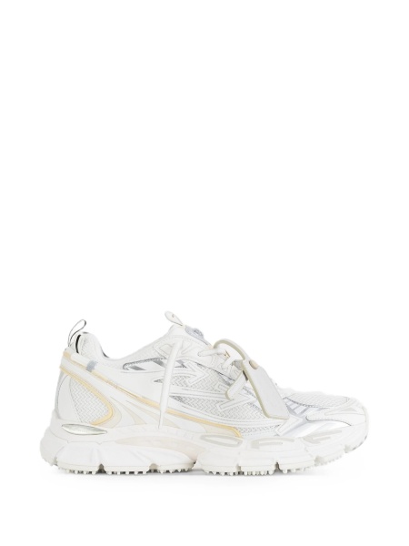 Sneakers Off-White albi din polyester si poliuretan