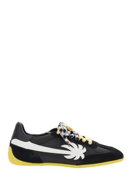 Sneakers Palm Angels negri din piele