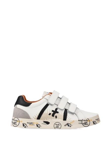 Sneakers Premiata albi din piele