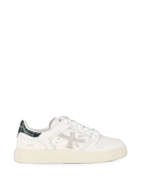 Sneakers Premiata albi din poliamida si piele