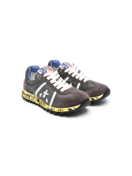 Sneakers Premiata gri din piele
