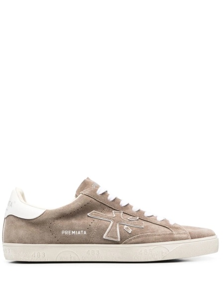 Sneakers Premiata maro din piele intoarsa