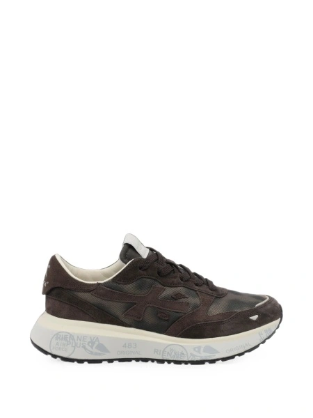 Sneakers Premiata maro din poliuretan si polyester