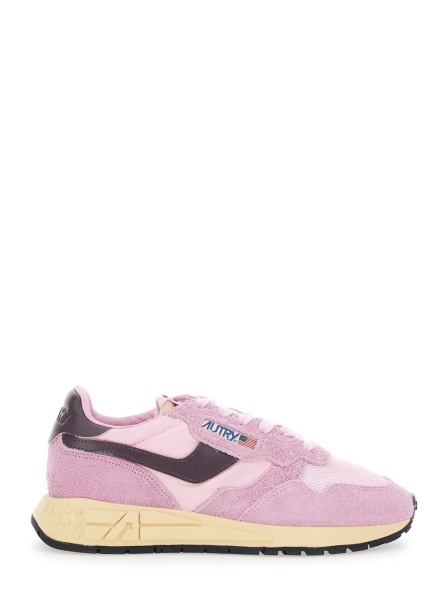 Sneakers 'Reelwind' Pink Sneaker Low Top with Logo Patch on Tongue and Side in Suede for Women