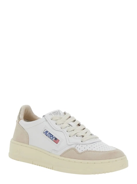 Sneakers Sneaker 'Medalist' Low Top with Logo Patch on Tongue and Side in White Leather Women