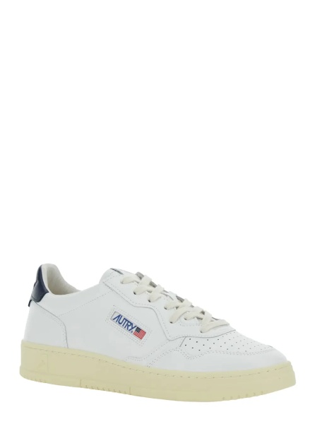 Sneakers Sneaker 'Medalist Low' with Contrast Pull-tab in White Leather Men