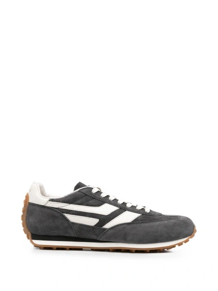 Sneakers Tom Ford gri din piele