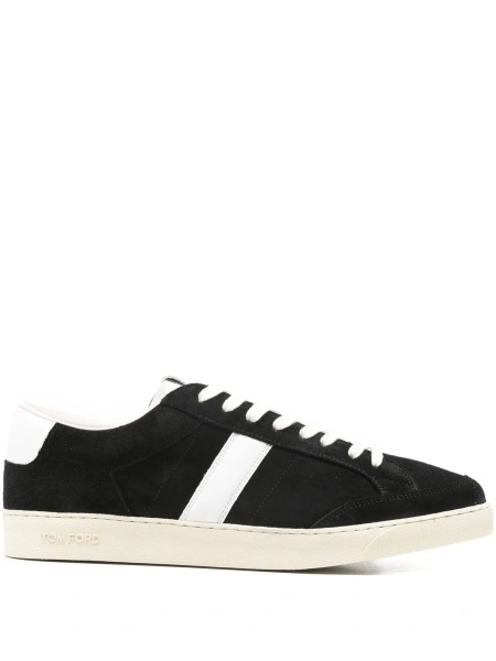 Sneakers Tom Ford negri din piele intoarsa