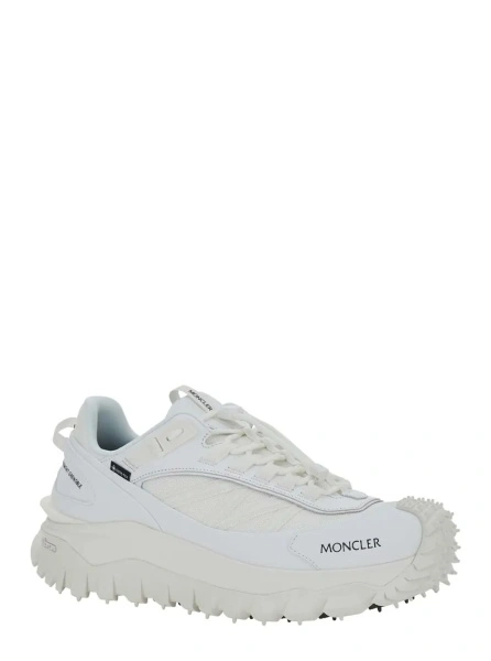 Sneakers 'Trailgrip GTX' White Low Top Sneakers with Logo Lettering on the Side in Leather and Tech Fabric for Men