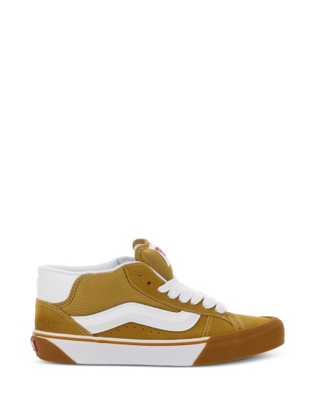 Sneakers Vans maro din material textil si piele intoarsa