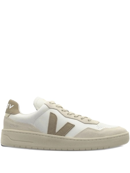 Sneakers VEJA albi din piele si piele intoarsa