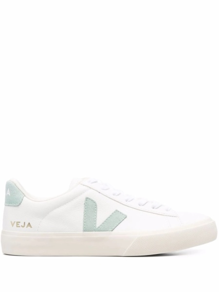 Sneakers VEJA albi din piele si piele intoarsa