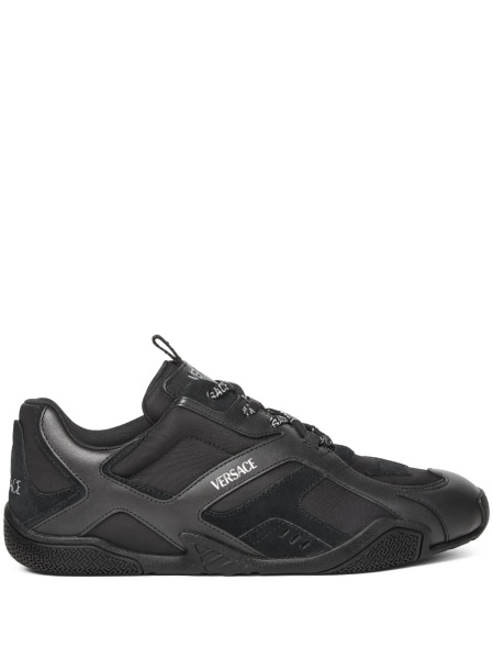 Sneakers Versace negri din piele