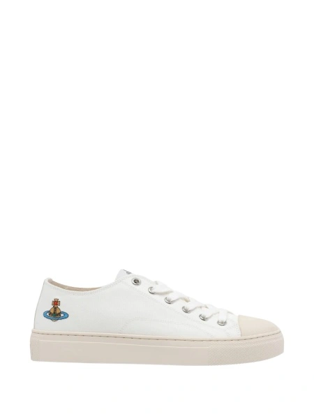 Sneakers Vivienne Westwood albi din bumbac