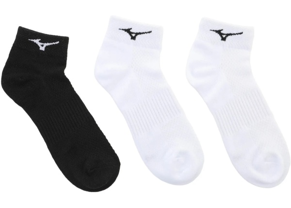 Sosete SKARPETY TRANING MID 3P WHITE/WHITE/BLACK