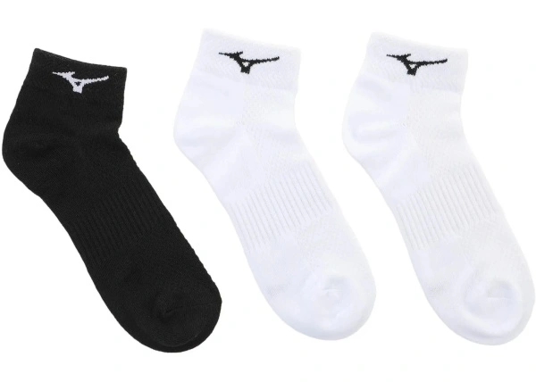 Sosete SKARPETY TRANING MID 3P WHITE/WHITE/BLACK