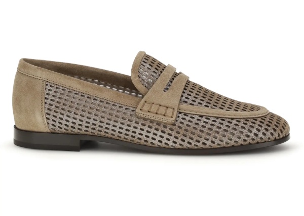 Sparkling Net leather Loafers