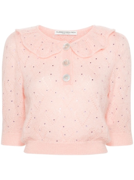 Top tricotat Alessandra Rich roz