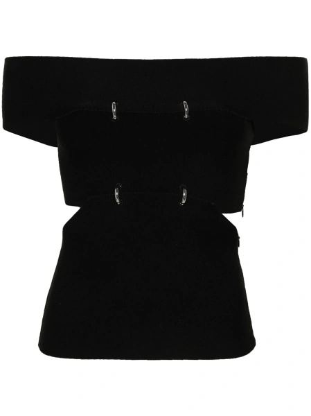 Top tricotat Alexander McQueen negru