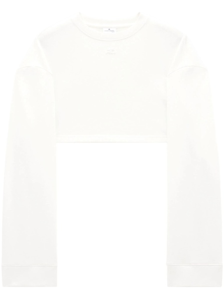 Top tricotat COURRÈGES alb