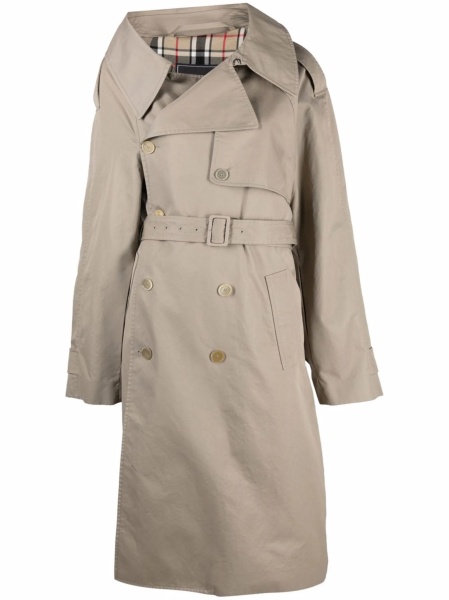 Trenci Balenciaga neutru din bumbac