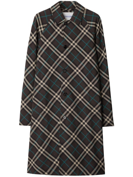 Trenci Burberry maro din polyester si corn
