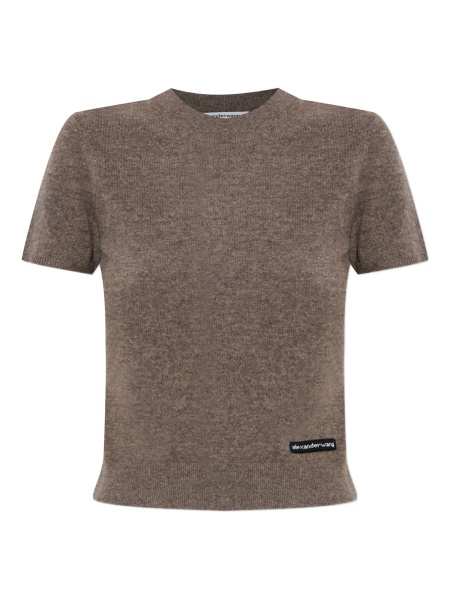 Tricou Alexander Wang maro din lana